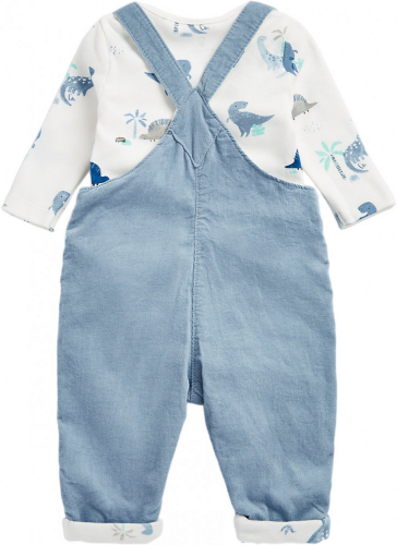 Комплект детский MFB CORD DUNGAREE & BODYSUIT, Mothercare