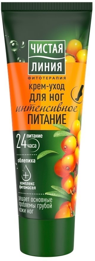 Чистая Линия Крем для ног Интенсивное питание, 75 мл
