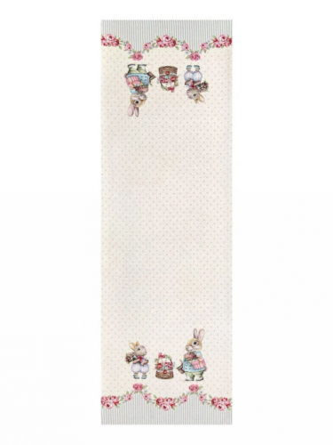 Кролики шебби Салфетка 44х140 см 2412642 New