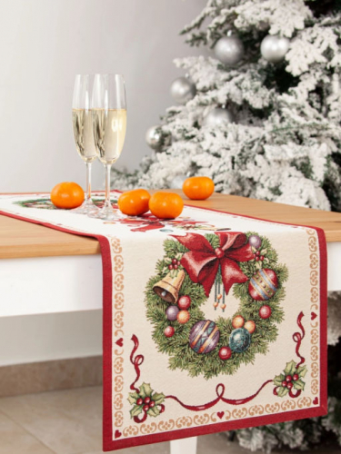 Красные бантики Салфетка 44х140 см 01623