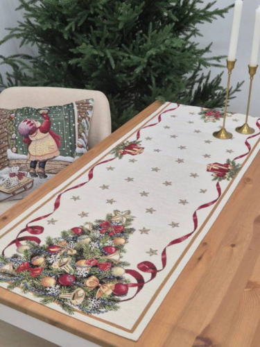 Новогодний пир Салфетка 44х140 см золото 2413805 New