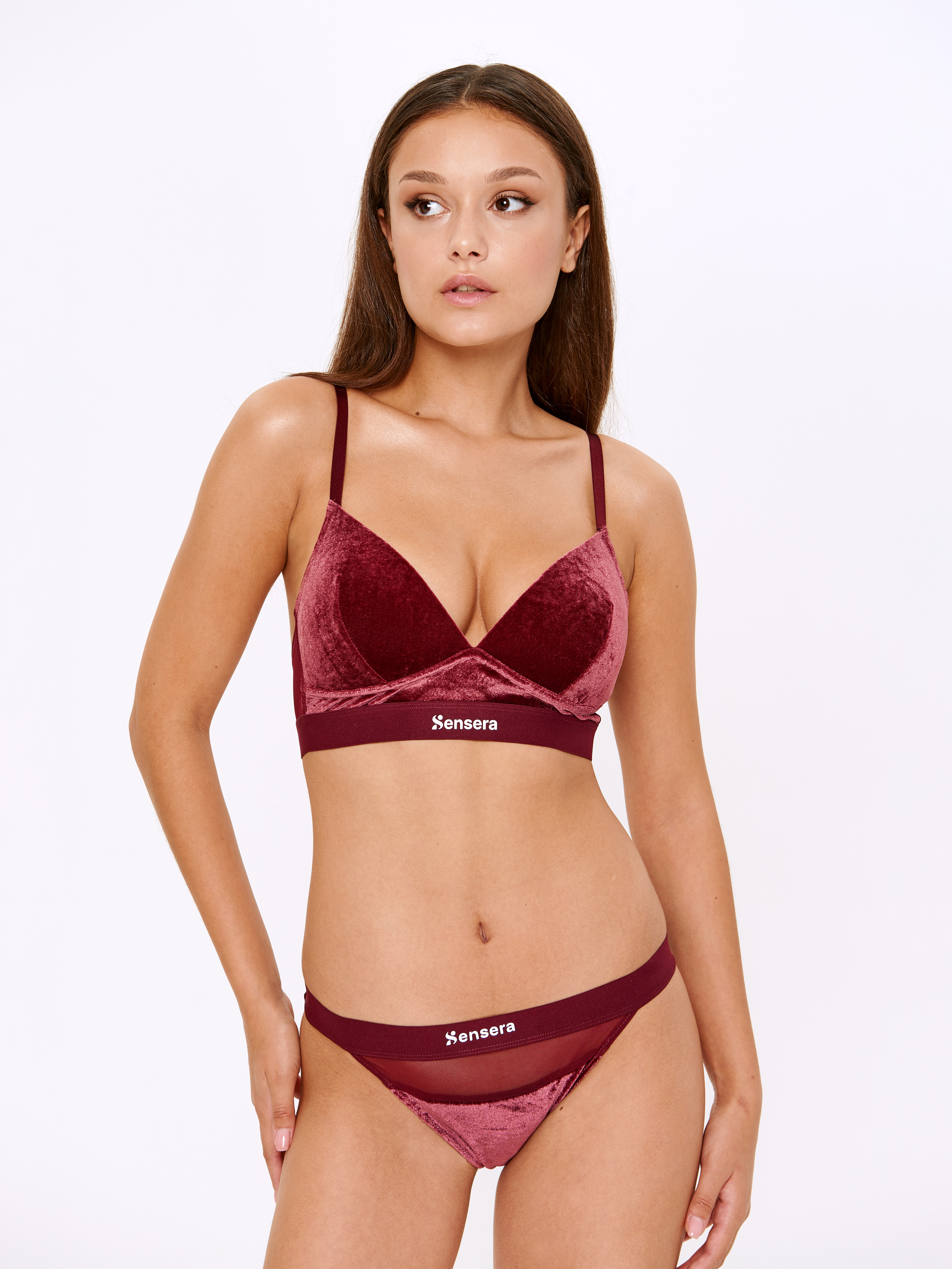 695р 870р 0120265076 Бюстгальтер жен. Onessa бордовый Padded Triangle bra
