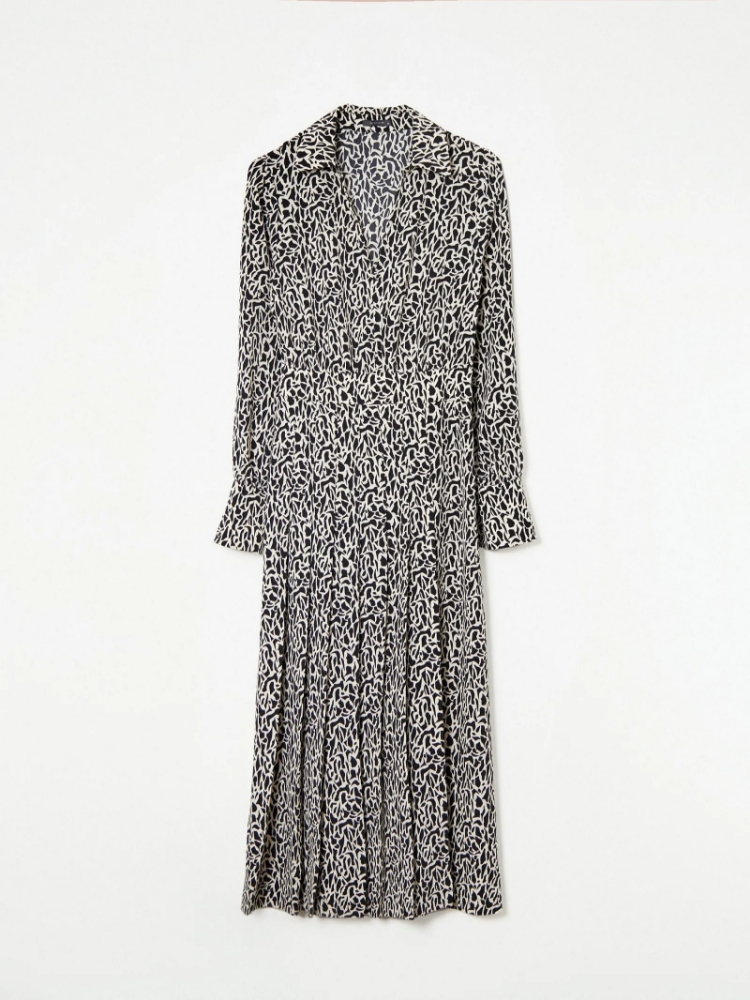 Платье с абстрактым принтом ,
80% полиэстер, 20% вискоза ,