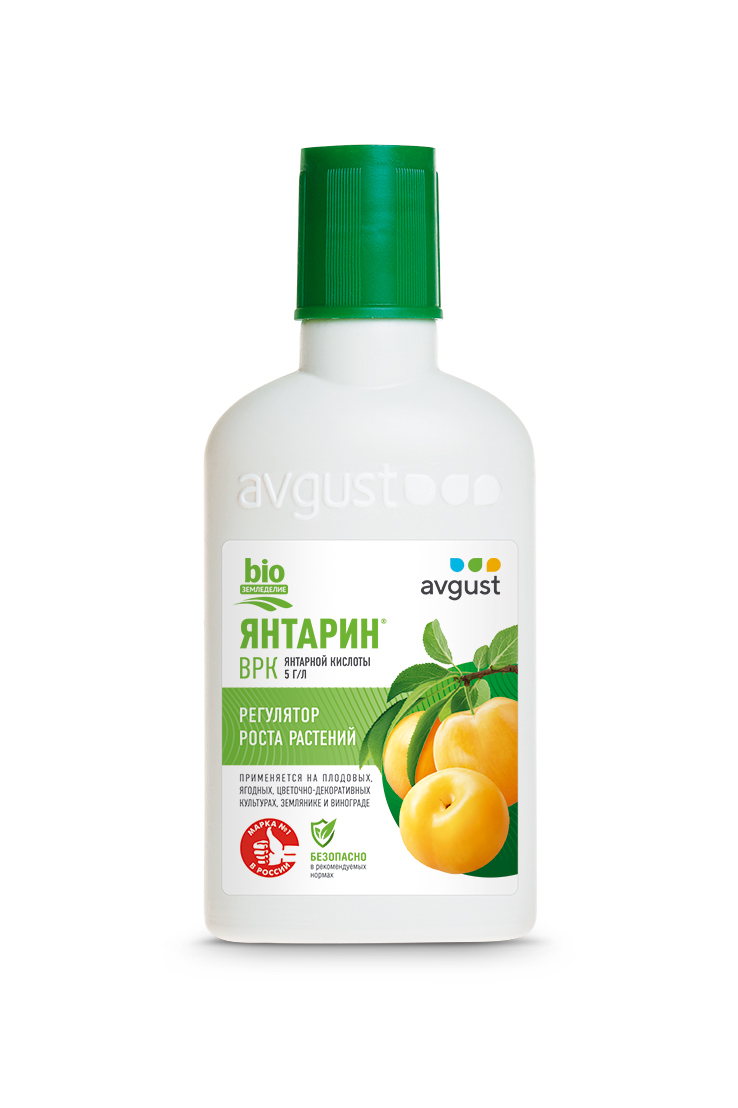 Янтарин® (янтарная кислота) фл.100 мл /100 шт Август (антистресс после заморозков)