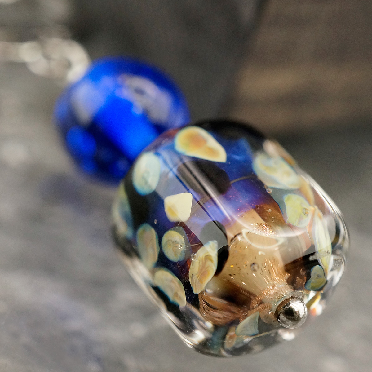 Серьги из муранского стекла SAPPHIRE GLORY LS3457