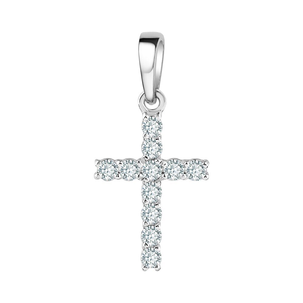 Подвеска из серебра куб.циркон., Л-29360