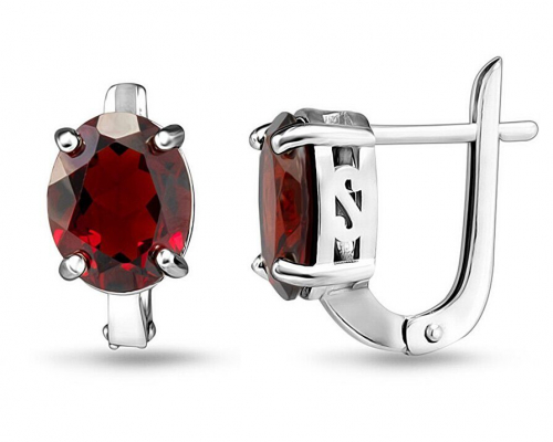 Серьги, гранат, SL-RIC104