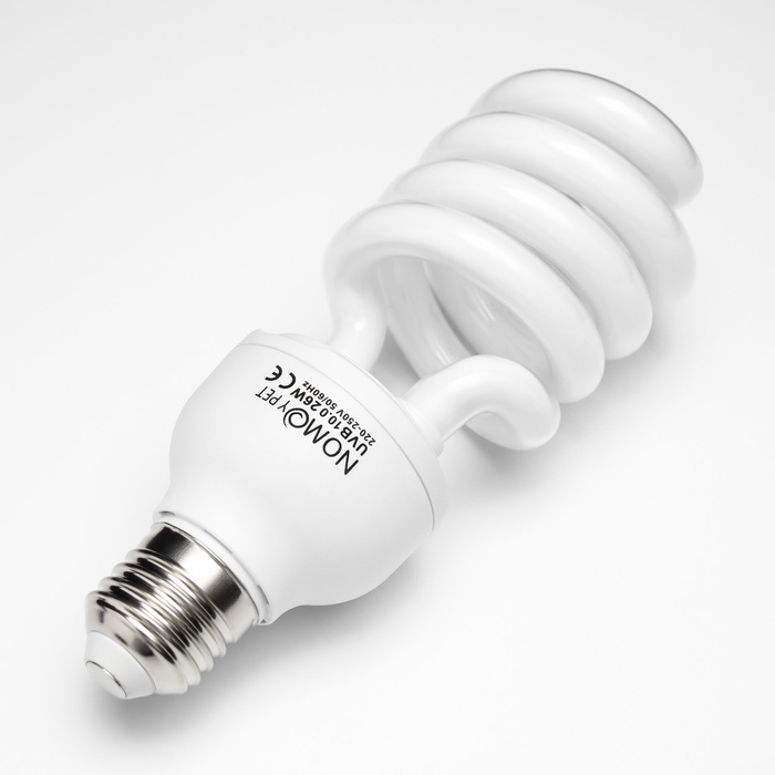 Лампа для террариума UVB 10.0 NomoyPet, 26 Вт, цоколь Е27