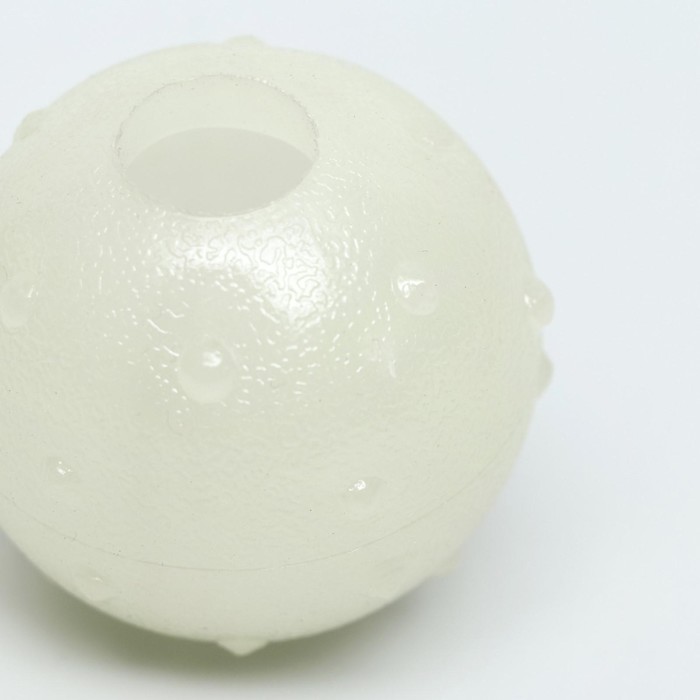 Игрушка для собак, светящаяся в темноте, «Шар с пупырками», 5.5 см