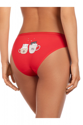 Трусы MINIMI #1058631Rosso CATS (Красный)