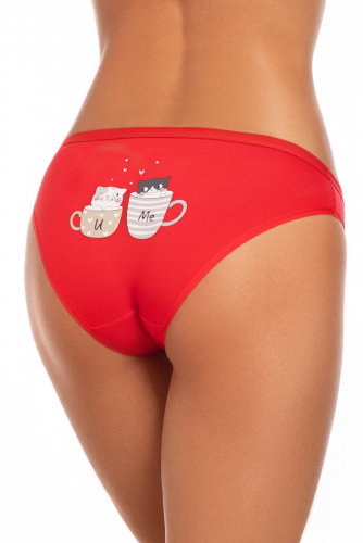 Трусы MINIMI #1058631Rosso CATS (Красный)