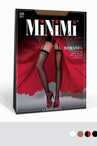 Чулки MINIMI #1058363Rosso/Nero (Красный)