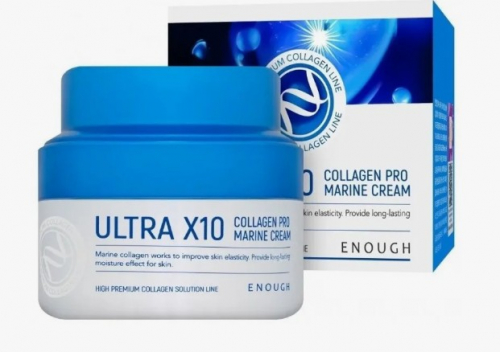 ENOUGH ULTRA X10 COLLAGEN PRO MARINE CREAM Увлажняющий крем с коллагеном 50 мл.