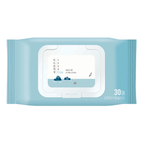 Очищающие салфетки для снятия макияжа ROUND LAB 1025 DOKDO CLEANSING TISSUE 30 шт.