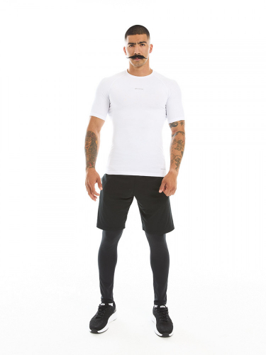 Футболка мужская Man, Compression T-Shirt, White/Light grey, RANK