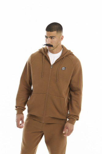 Джемпер мужской Man, Competitor Fleece FZ, Brown/Black, RANK