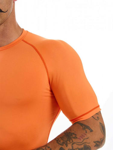 Футболка мужская Man, Compression T-Shirt, Orange, RANK