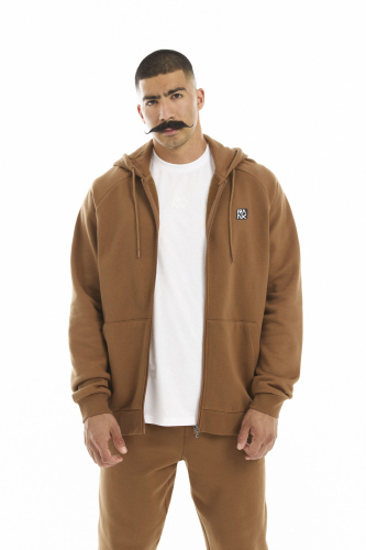 Джемпер мужской Man, Competitor Fleece FZ, Brown/Black, RANK