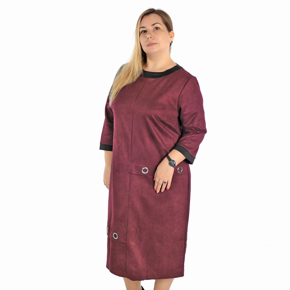 ст. цена2200руб.! Платье, трикотаж, бордовый