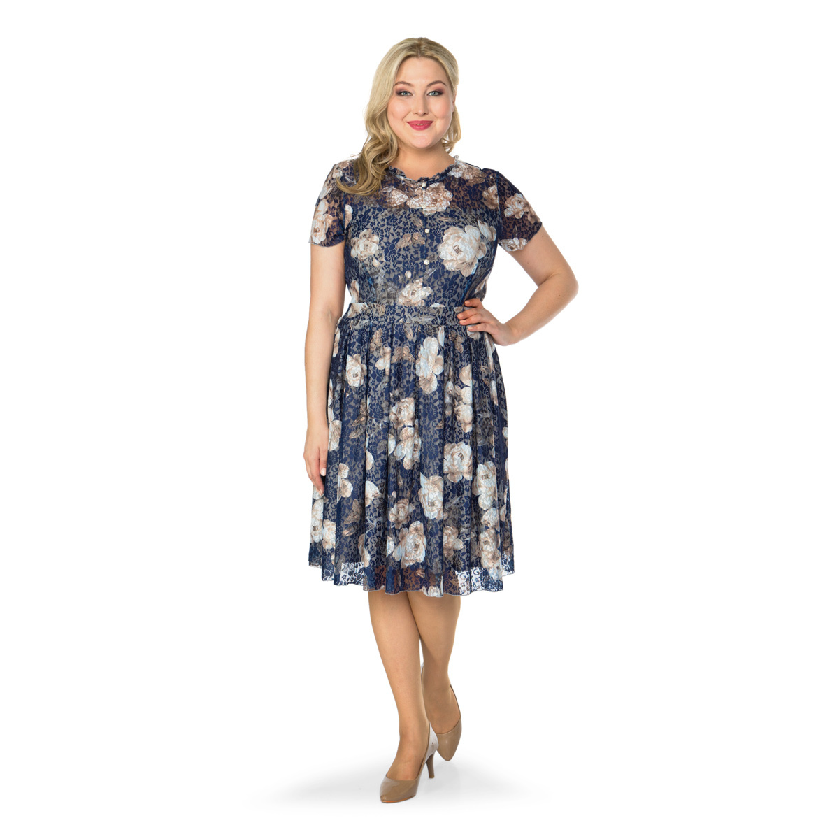 ст. цена1900руб.! Платье, трикотаж, синий