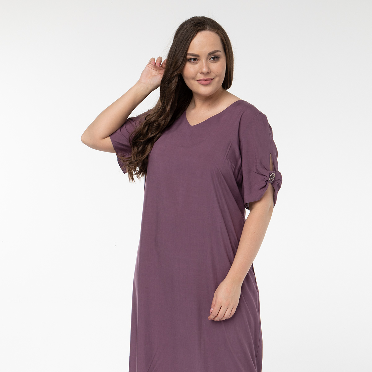 ст. цена2600руб.! Платье, текстиль, фиолетовый