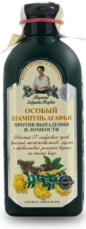 РЕЦЕПТЫ БАБУШКИ АГАФЬИ / Шампунь Особый Агафьи укрепляющий / 350 мл