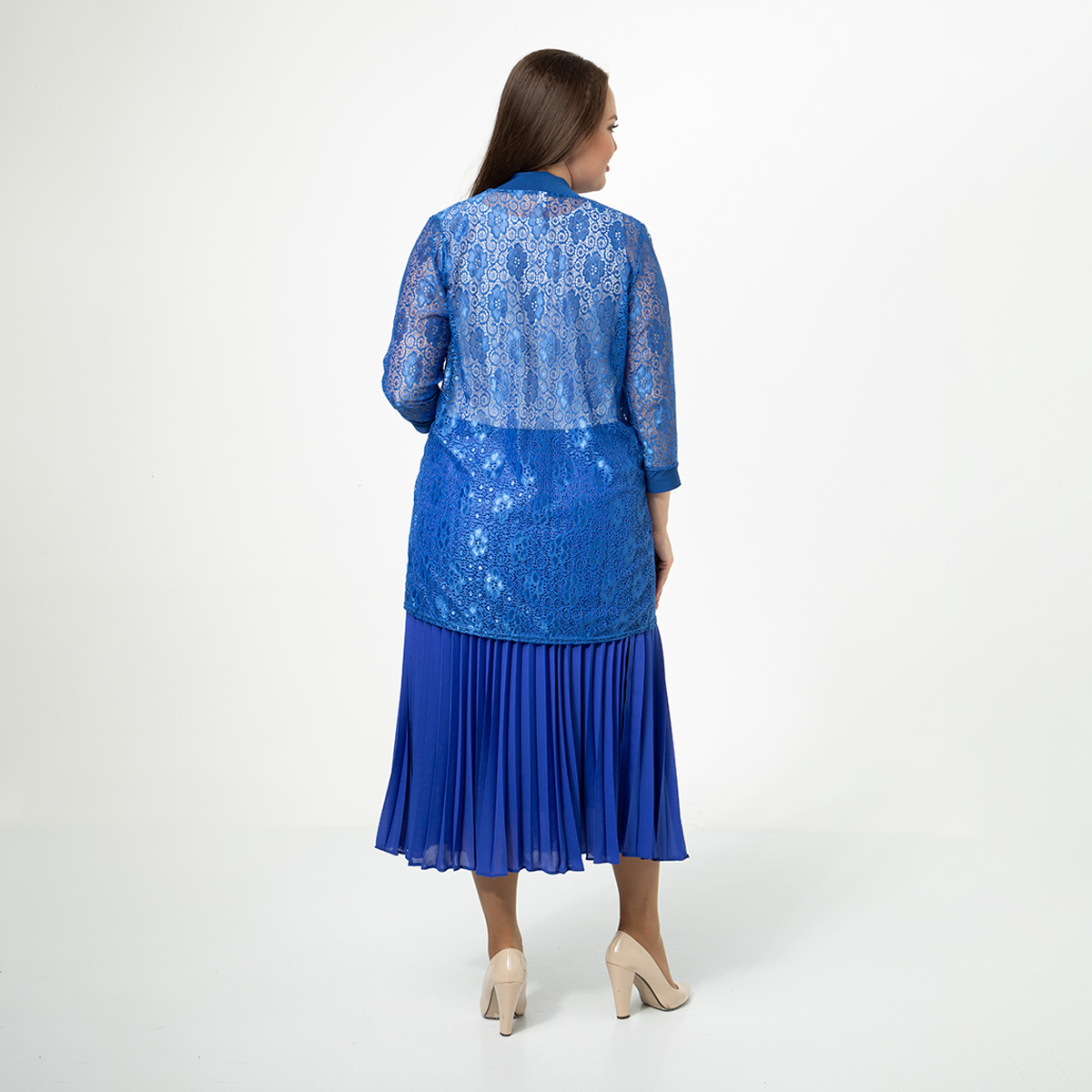 ст. цена1000руб.! Кардиган, трикотаж, васильковый