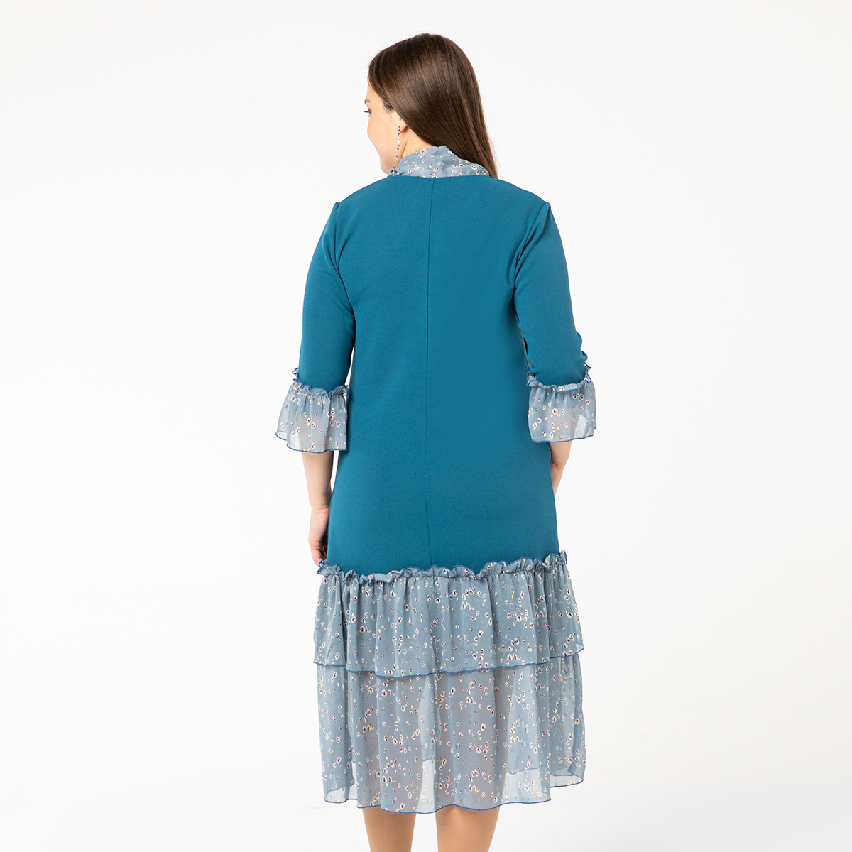 ст. цена2200руб.! Платье, трикотаж, бирюзовый