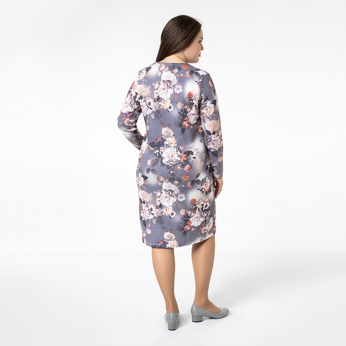 ст. цена2400руб.! Платье, трикотаж, серый