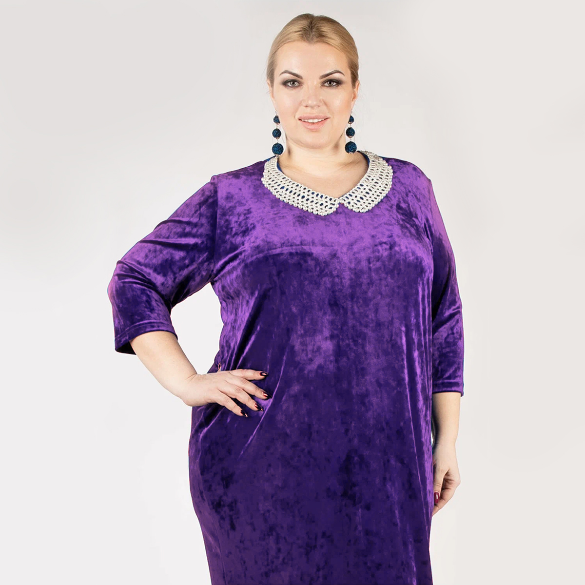 ст. цена2200руб.! Платье, бархат, фиолетовый