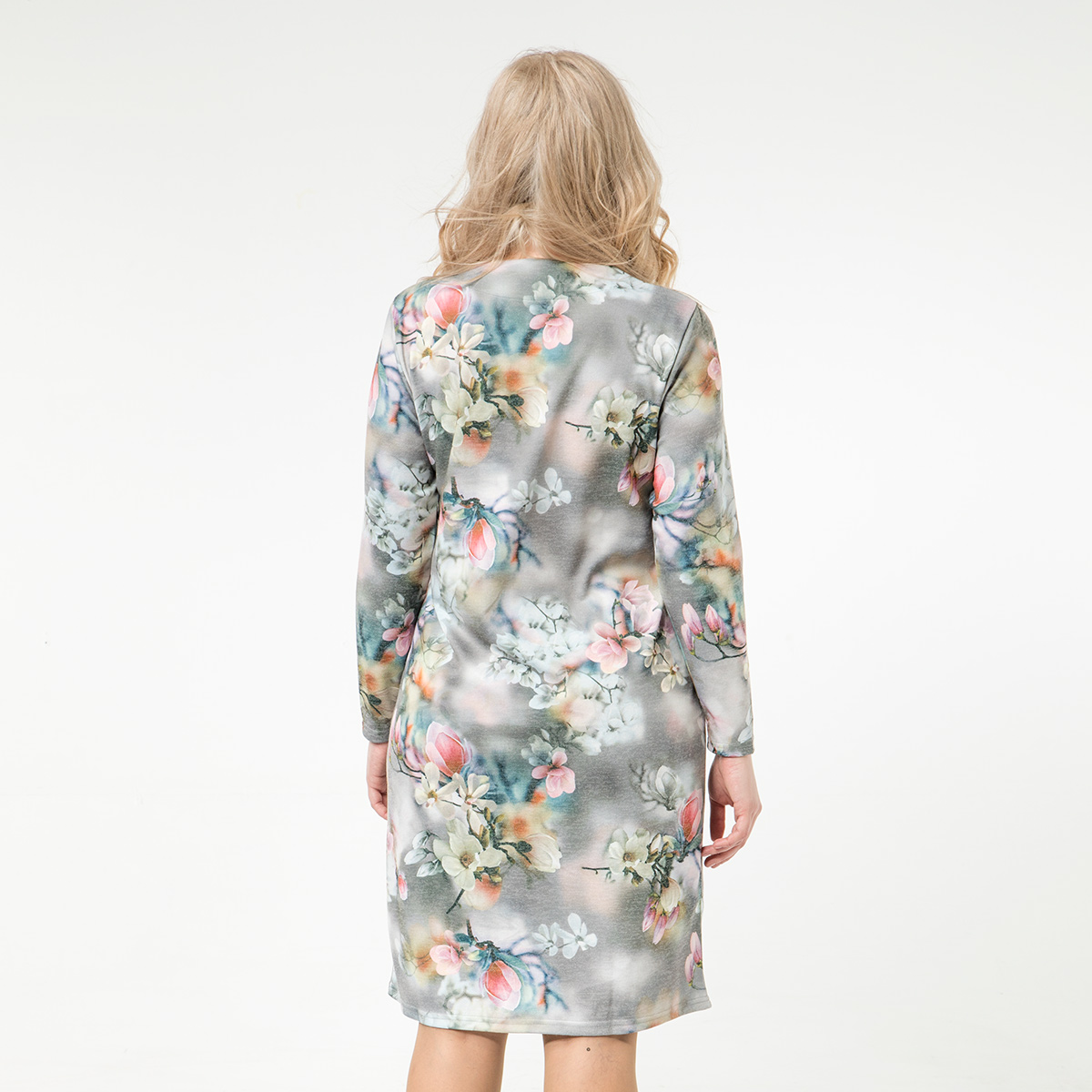 ст. цена2400руб.! Платье, трикотаж, светло-серый