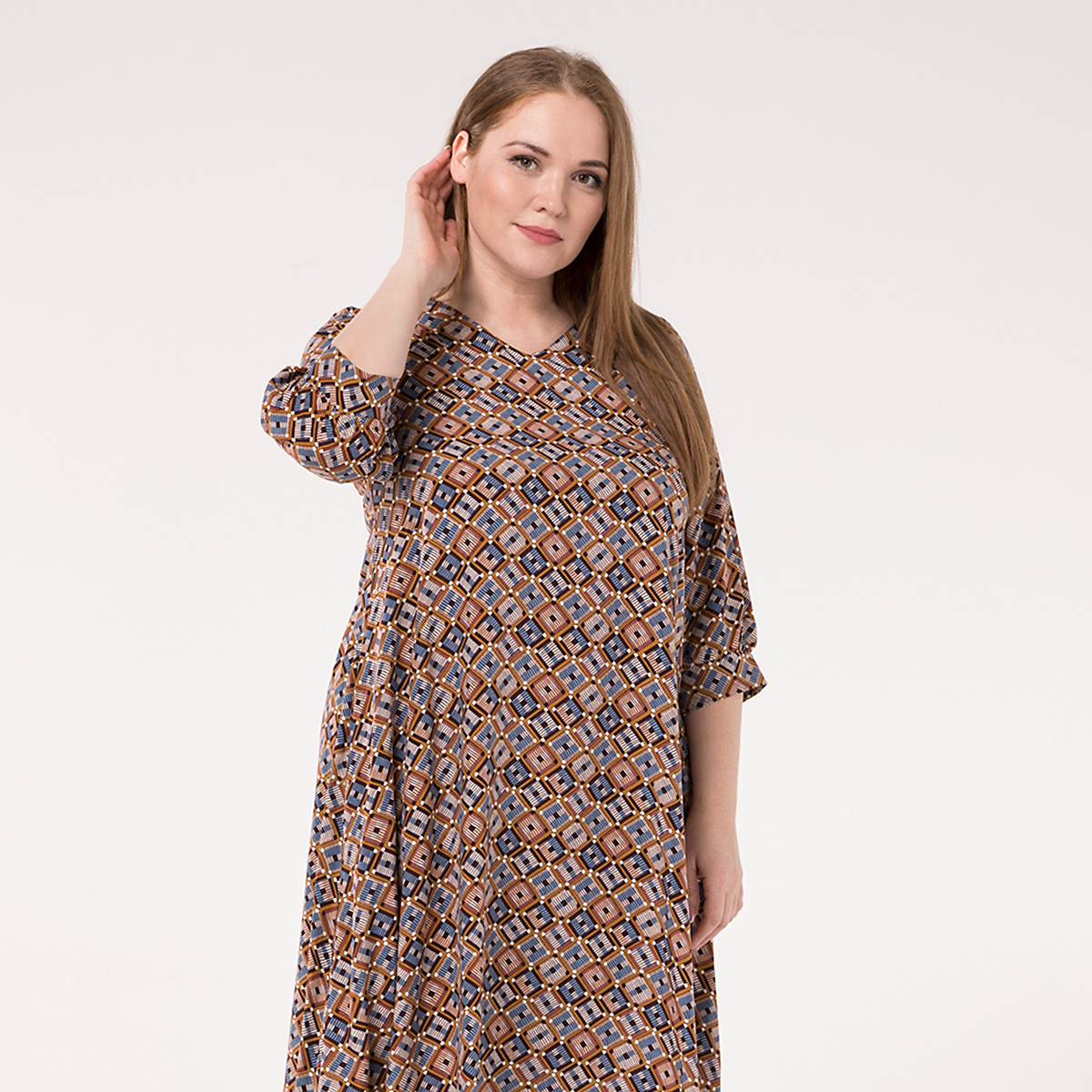 ст. цена2200руб.! Платье, текстиль, голубой