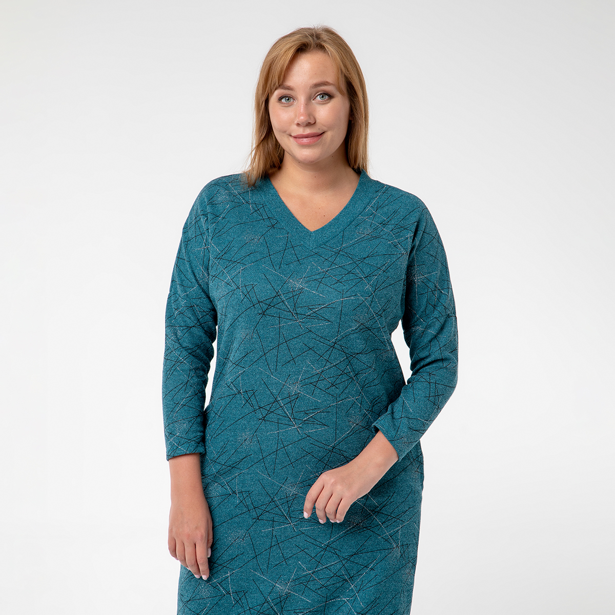 ст. цена2800руб.! Платье, трикотаж, бирюзовый