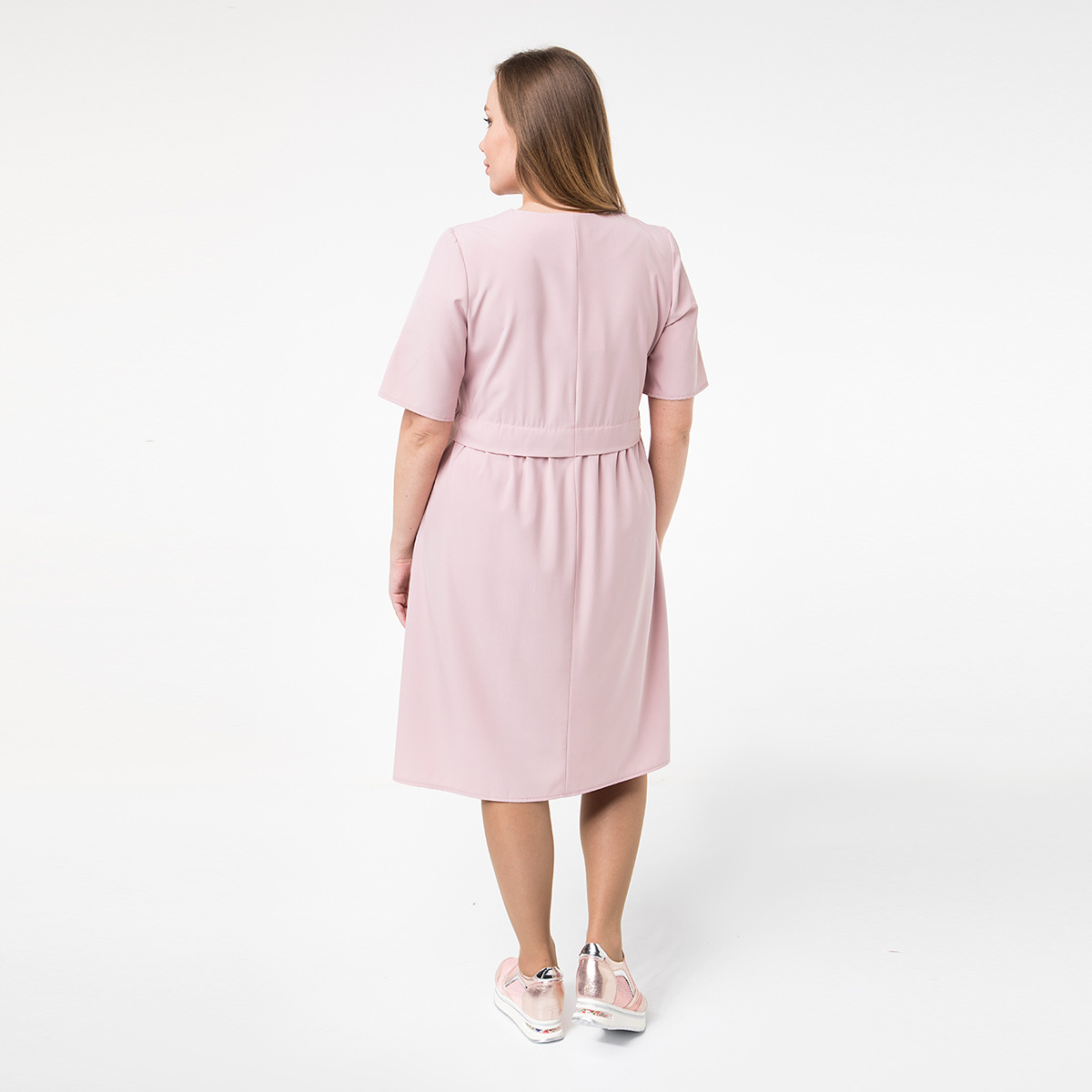 ст. цена1900руб.! Платье, текстиль, пудровый