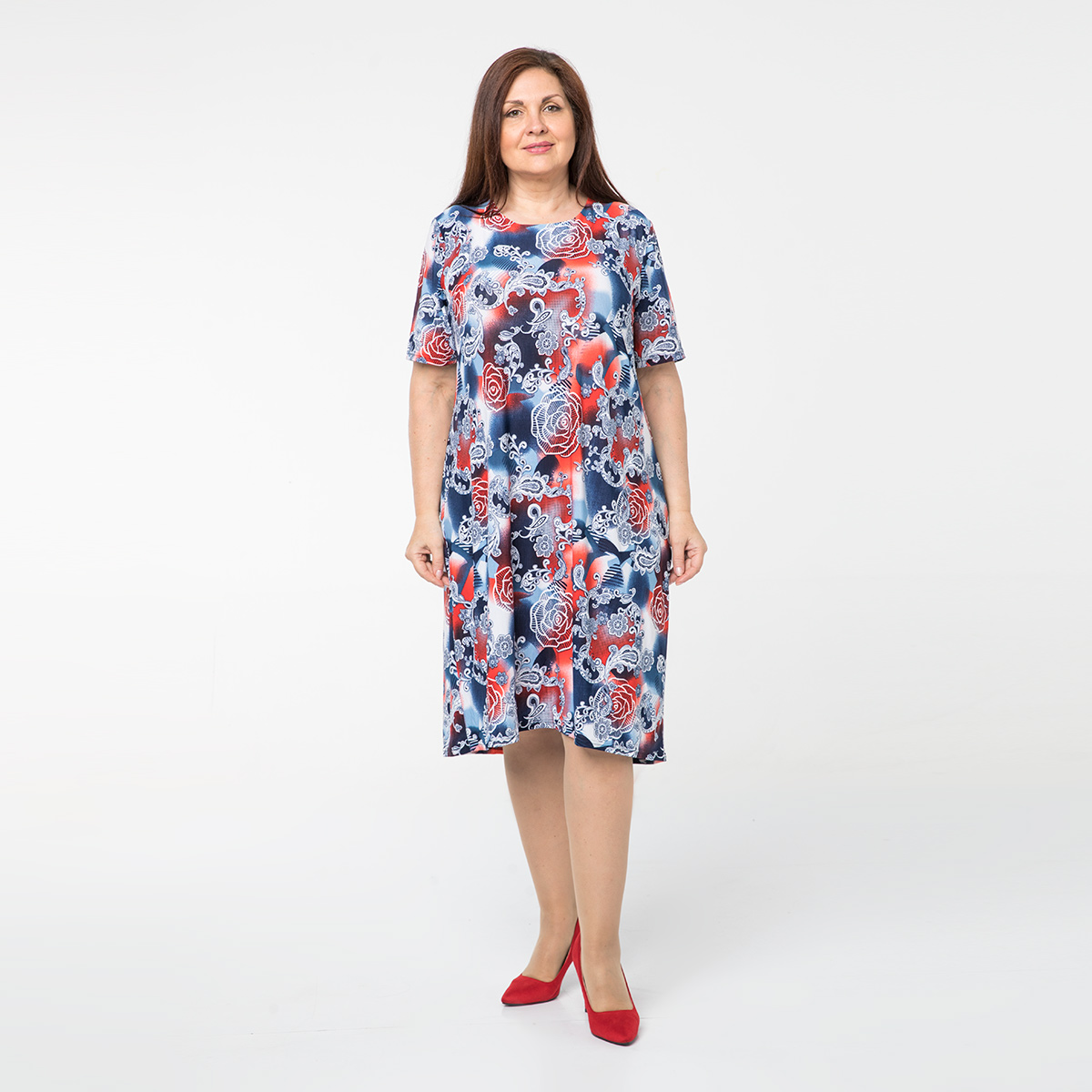 ст. цена1900руб.! Платье, трикотаж, бирюзовый