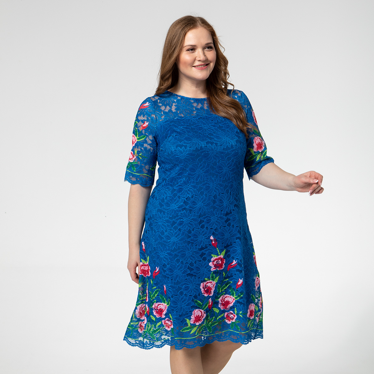 ст. цена2400руб.! Платье, трикотаж, васильковый