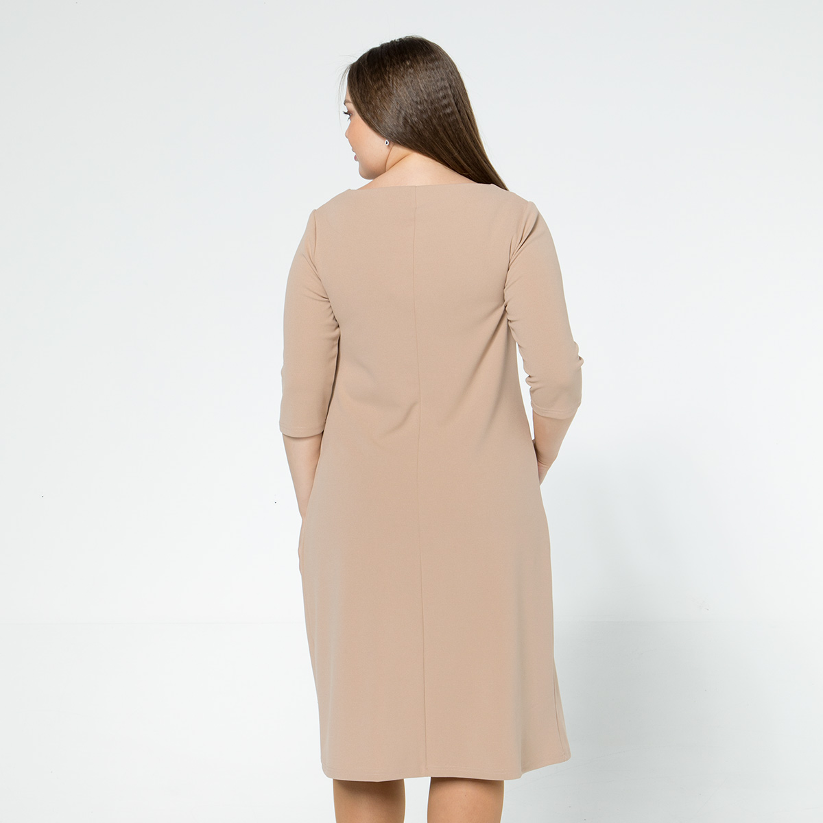 ст. цена1900руб.! Платье, трикотаж, бежевый