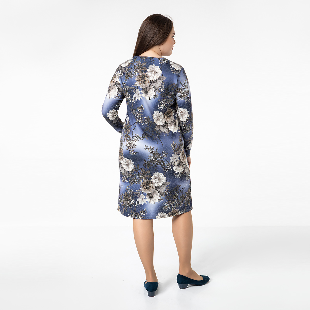 ст. цена2400руб.! Платье, трикотаж, синий