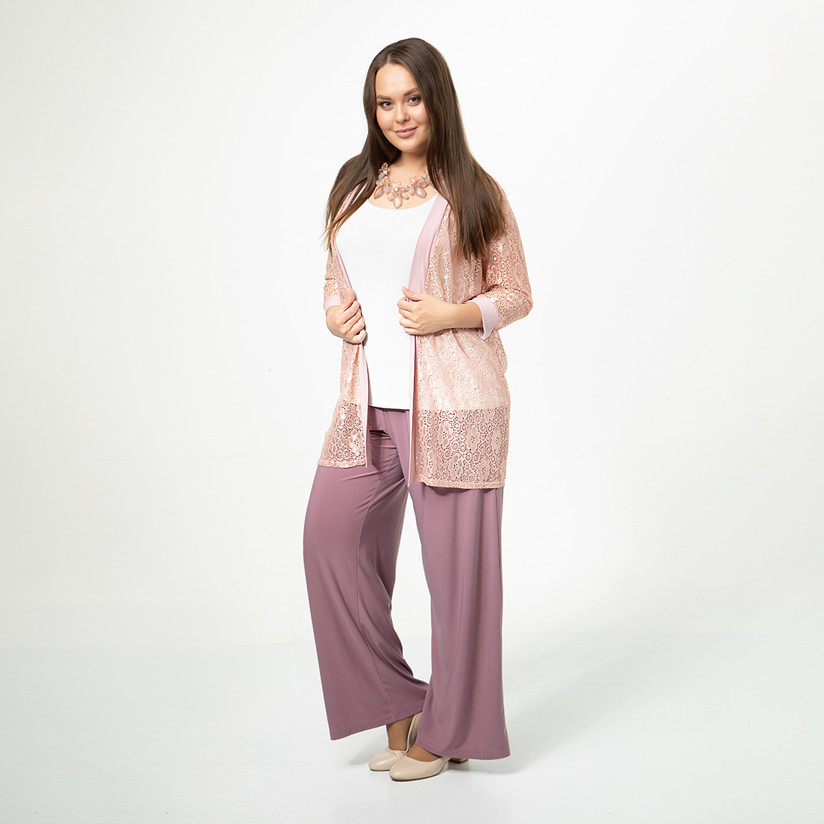 ст. цена1000руб.! Кардиган, трикотаж, розовый