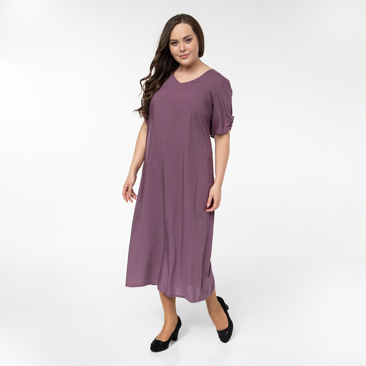 ст. цена2600руб.! Платье, текстиль, фиолетовый