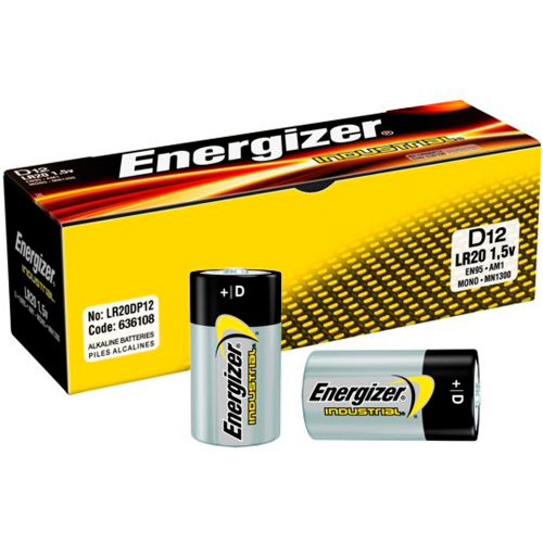 Элемент питания LR20 Energizer Industrial 12xBox (E95/D) (288) цена за 1 штуку в Нижнем Новгороде