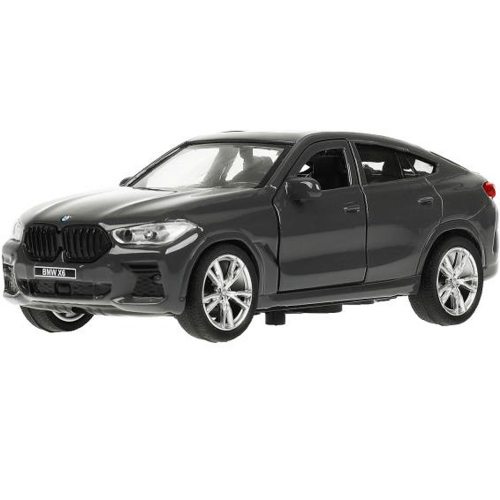 Модель X6-12-GY BMW X6 длина 12 см, двери, багаж, инер, темно серый Технопарк в коробке в Нижнем Новгороде