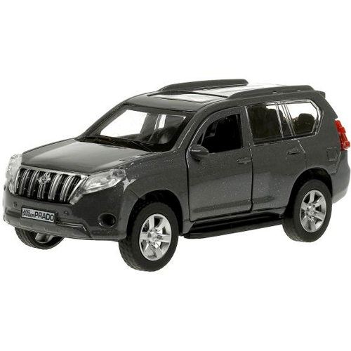 Модель PRADO-12-GY TOYOTA PRADO длина 12 см, двери, багаж, инерц, серый Технопарк  в коробке в Нижнем Новгороде