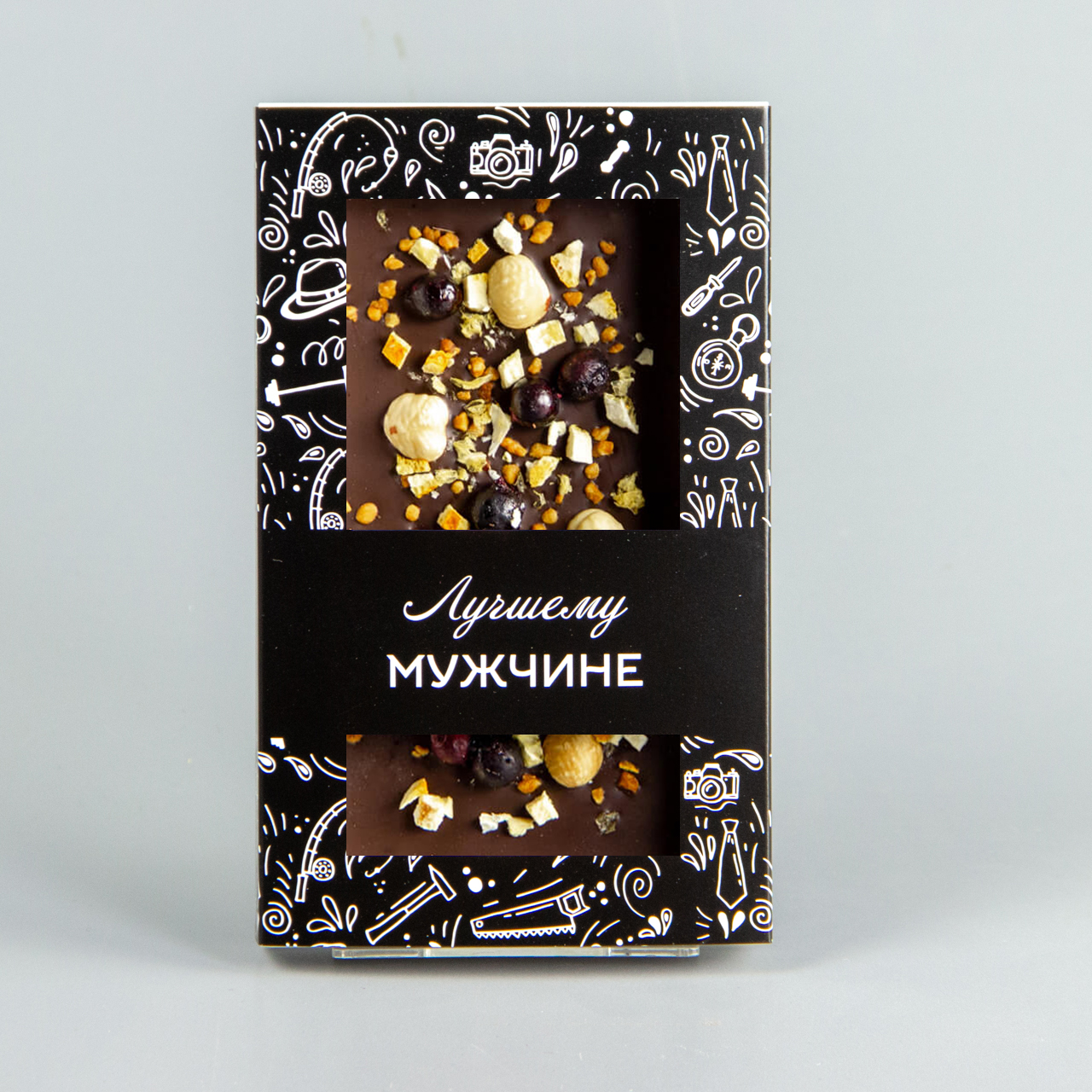 Криспи из черного шоколада с фундуком