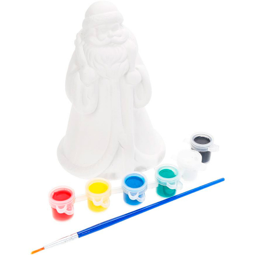 Набор для творчества Фигурка для росписи (краски, кисточка) Дед мороз MultiArt PAINTFIGURE-NY-MA1 в Нижнем Новгороде