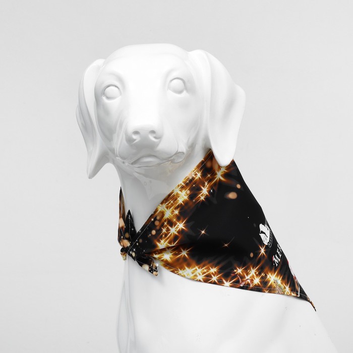 Бандана для животных Merry christmas, размер L (ОШ до 62 см)