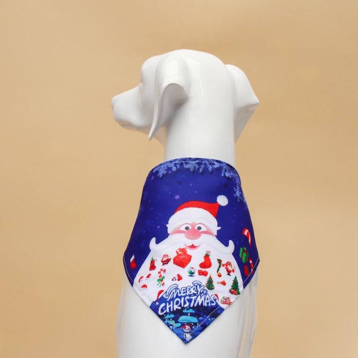 Бандана для животных «Новогодняя», размер L (ОШ до 62 см)