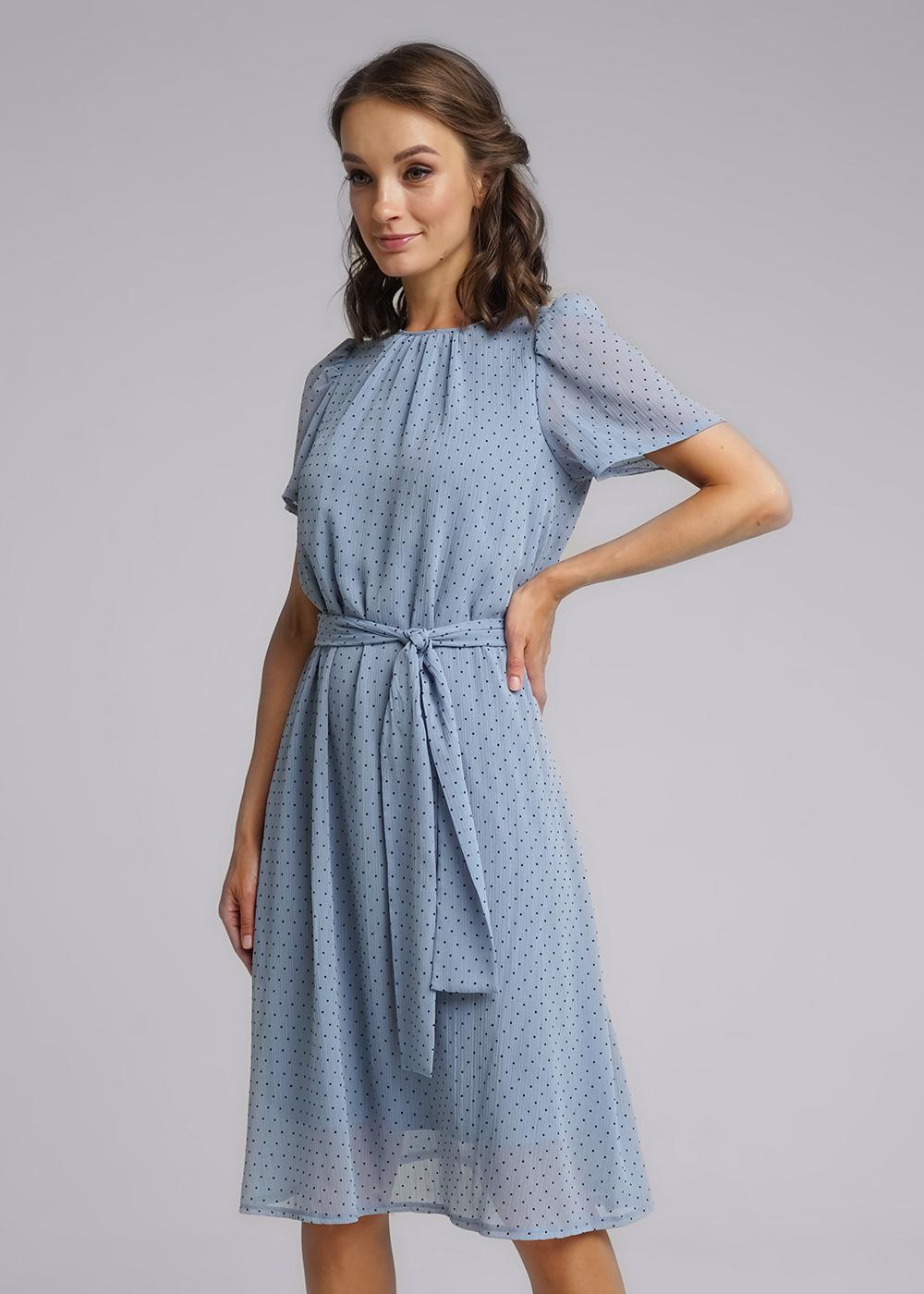 Ст.цена 1870р CLE 242940шфн Платье женское 242940шфн джинсовый/чёрный