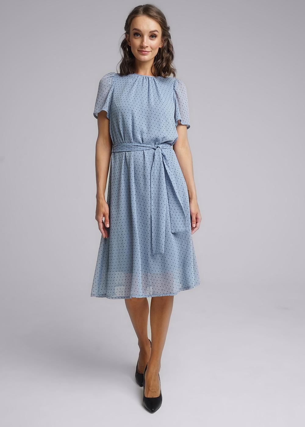 Ст.цена 1870р CLE 242940шфн Платье женское 242940шфн джинсовый/чёрный