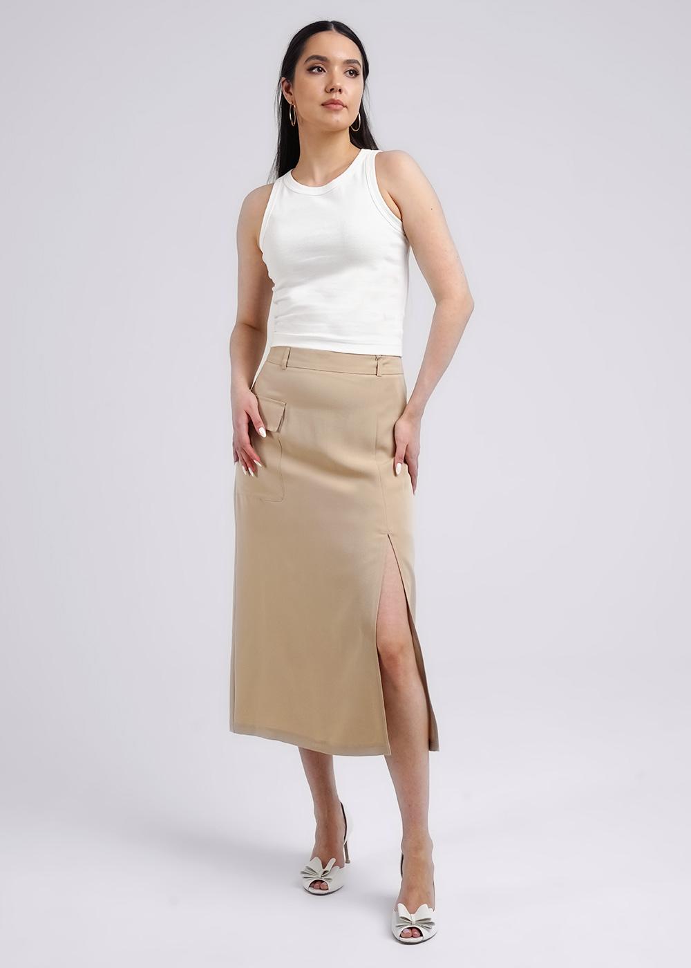 Ст.цена 1996р CLE 243032/134шт Юбка женская 243032/134шт т.бежевый